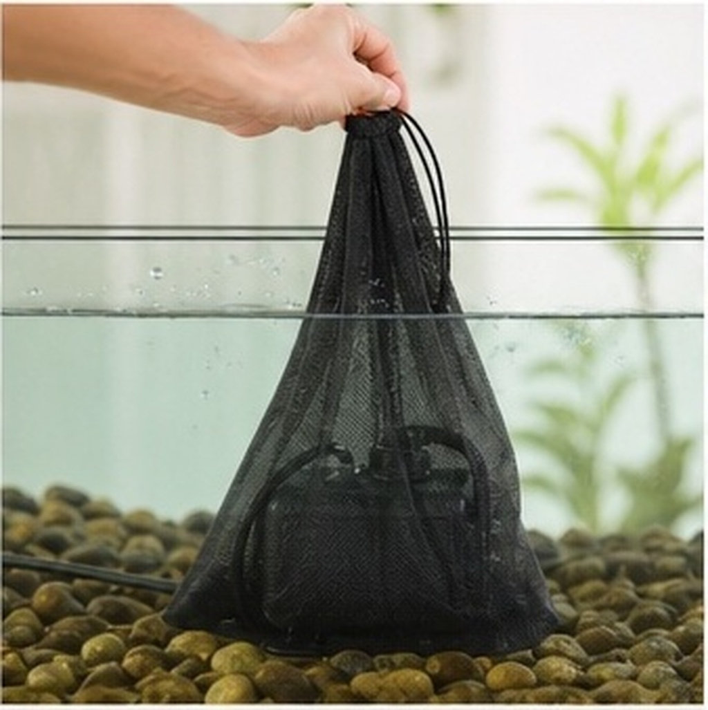 Aquarium Pump - قطعتان من أكياس الترشيح ذات الحبل