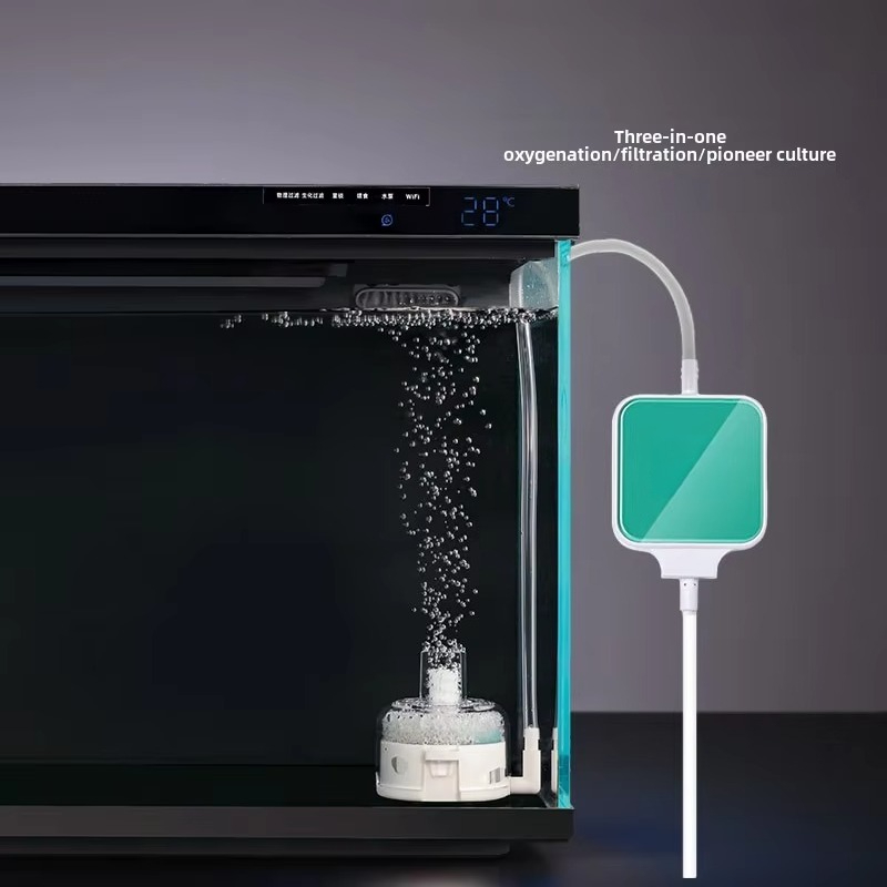 مضخة أكسجين صغيرة وهادئة لحوض  - مراجعة Xiaomi Aquarium Fish Tank وسعره