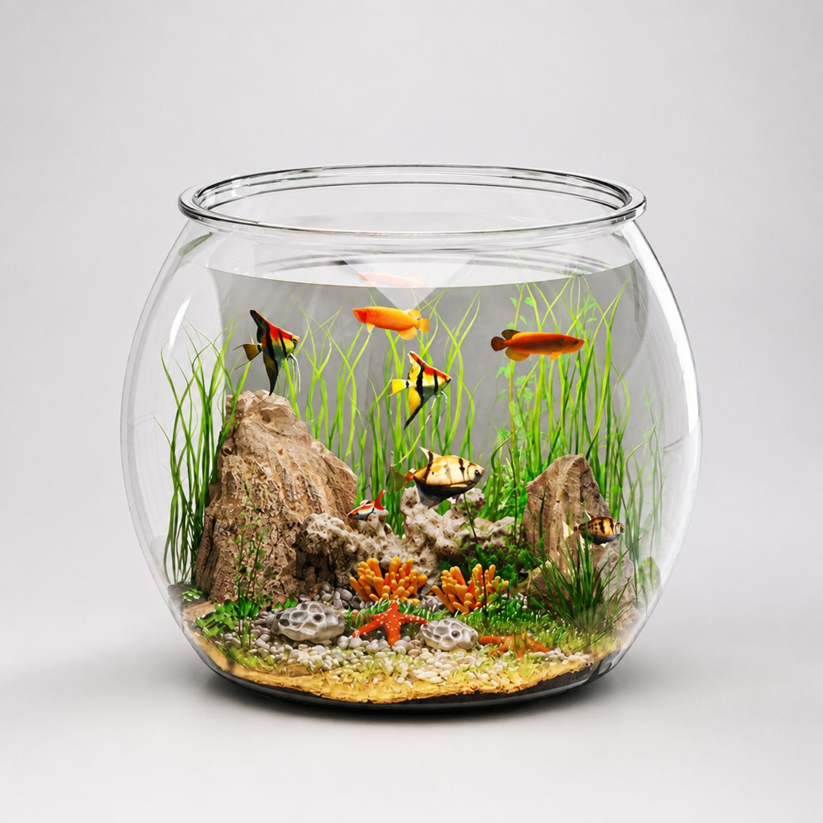 حوض سمك مكتبي صغير وشفاف من ما - مراجعة Betta Fish Tank وسعره