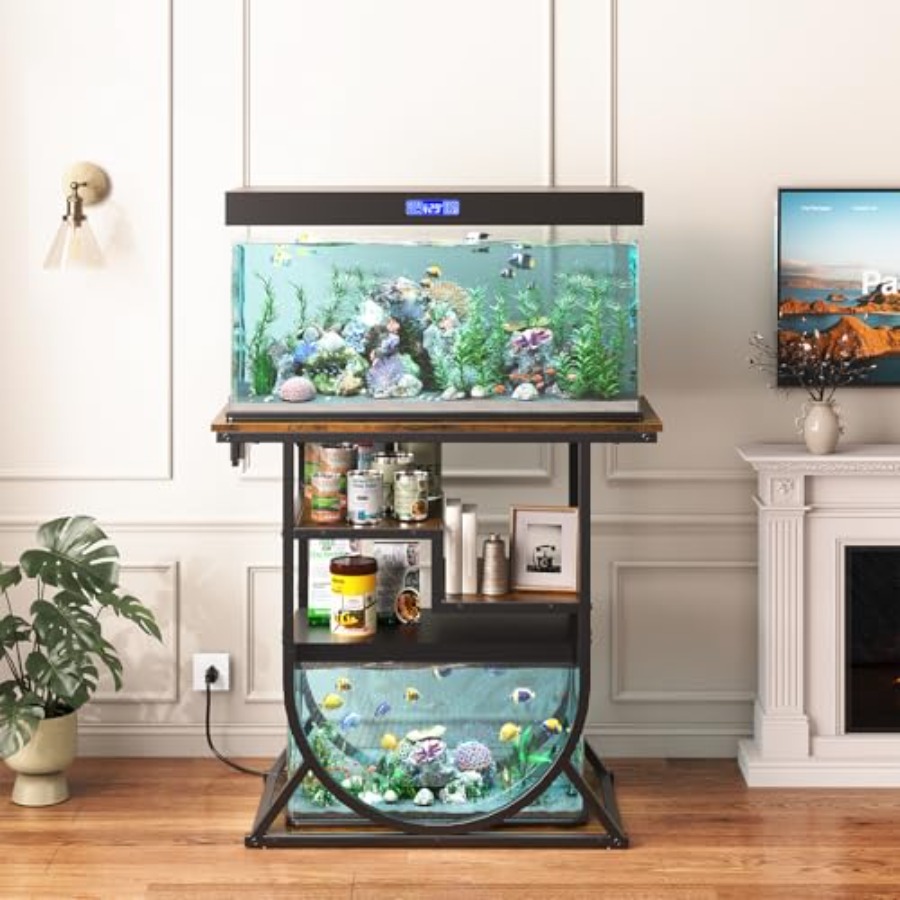 حامل حوض أسماك للمكتب المنزلي  - مراجعة Fish Aquarium Home وسعره