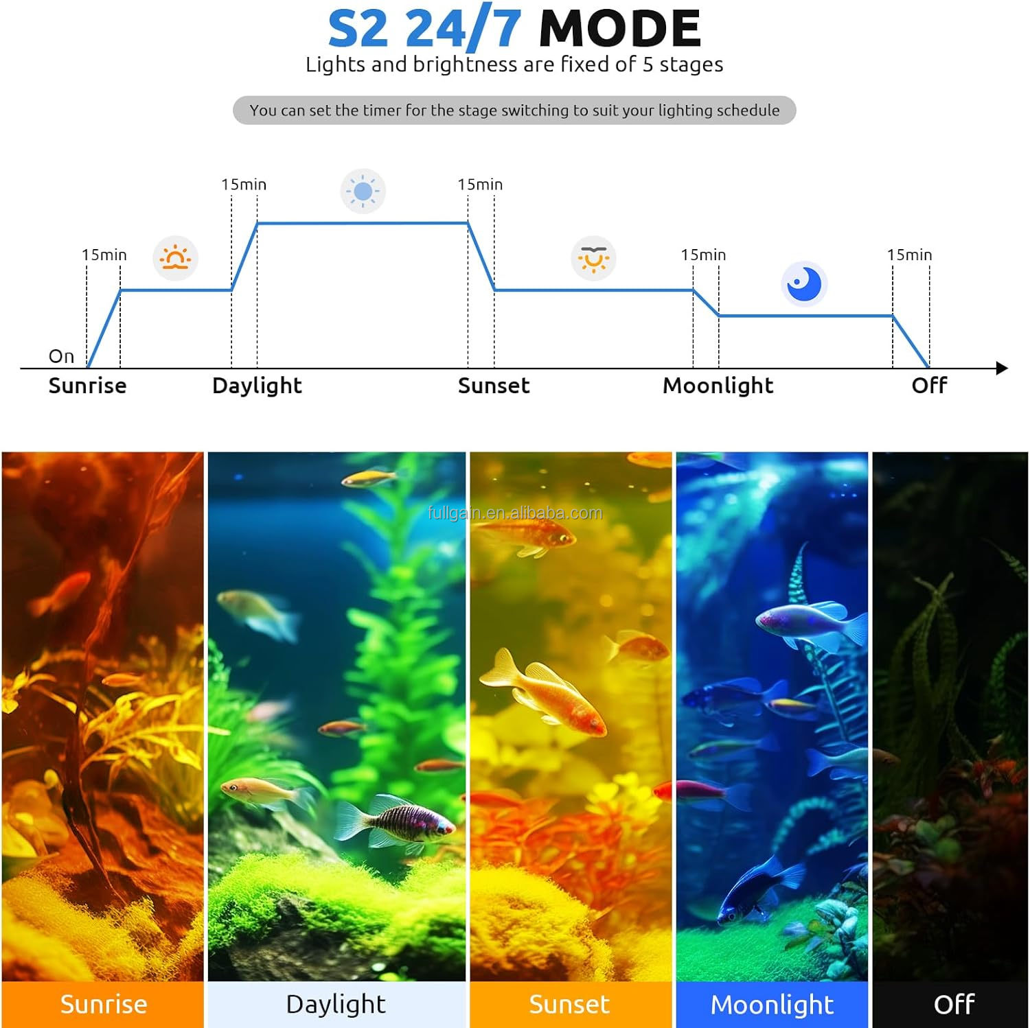 إضاءة حوض السمك LED عالية القد - مراجعة Aquarium Plants وسعره