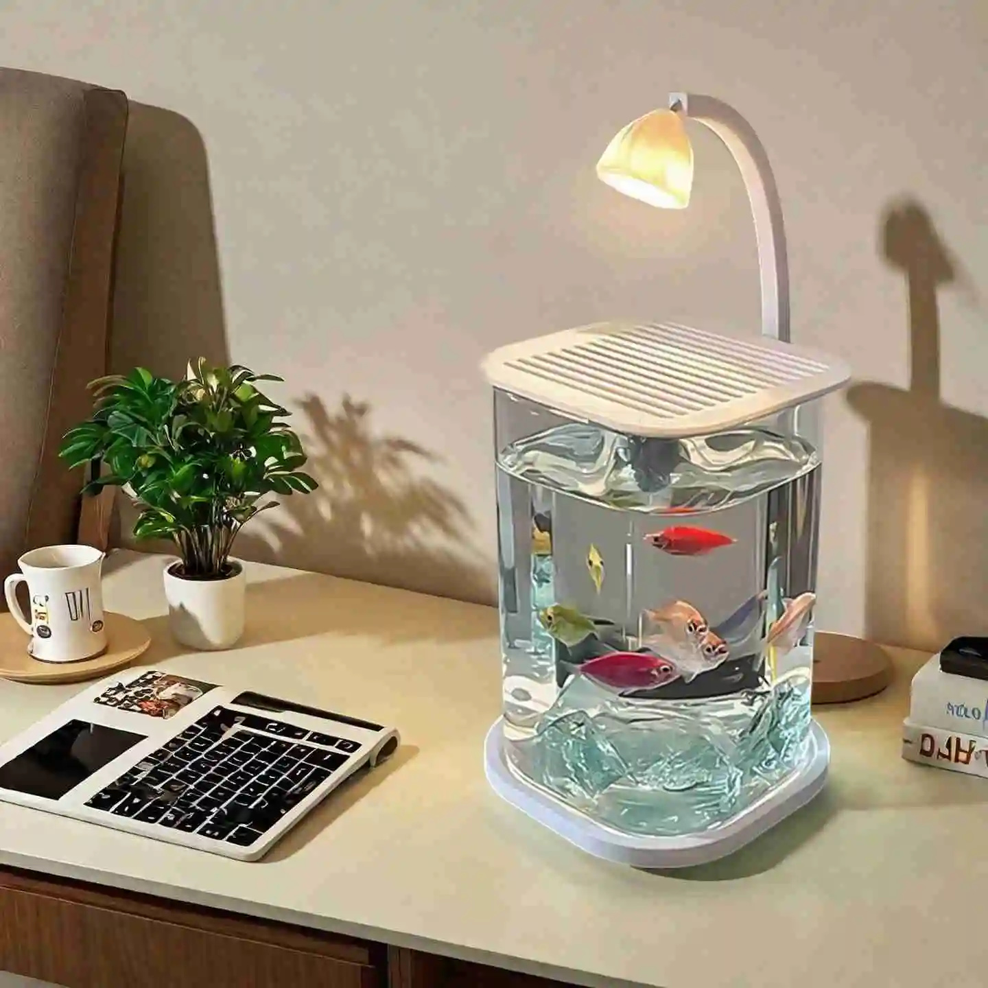 حوض سمك صغير بيتا للأسماك الزج - مراجعة Betta Fish Tank وسعره